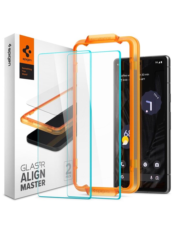 Spigen Glass Align Master Clear 2 Pack - Google Pixel 7a