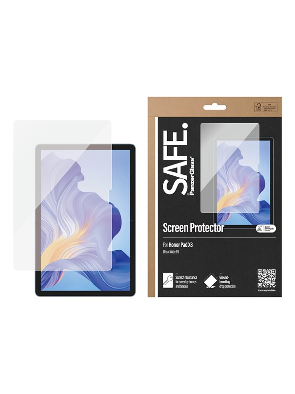 SAFE by PanzerGlass Screen Protector Honor Pad X8 | Ultra-Wide Fit