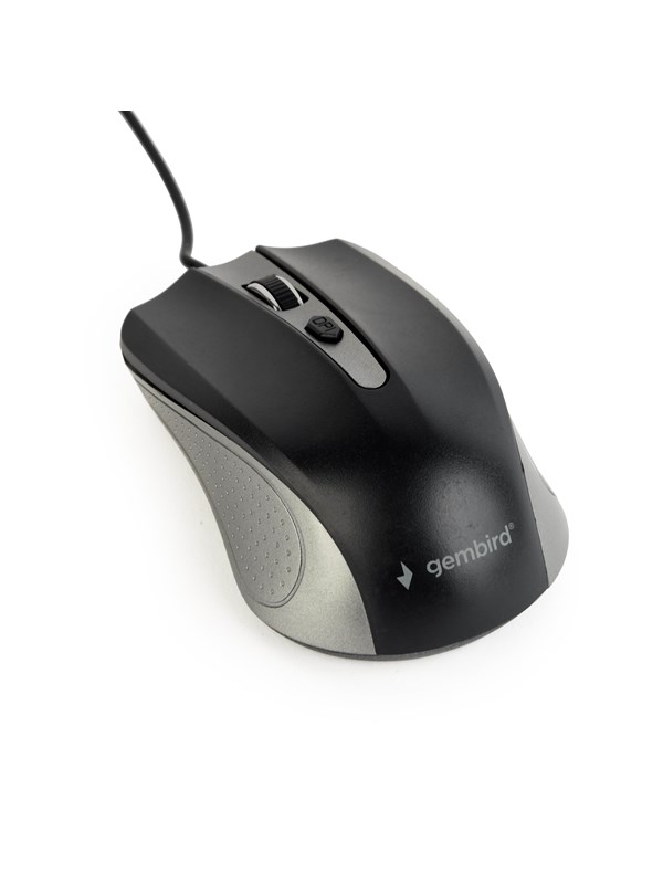 Gembird Wired optical mouse 4B-01 - Mus - Optisk - 4 - Grå