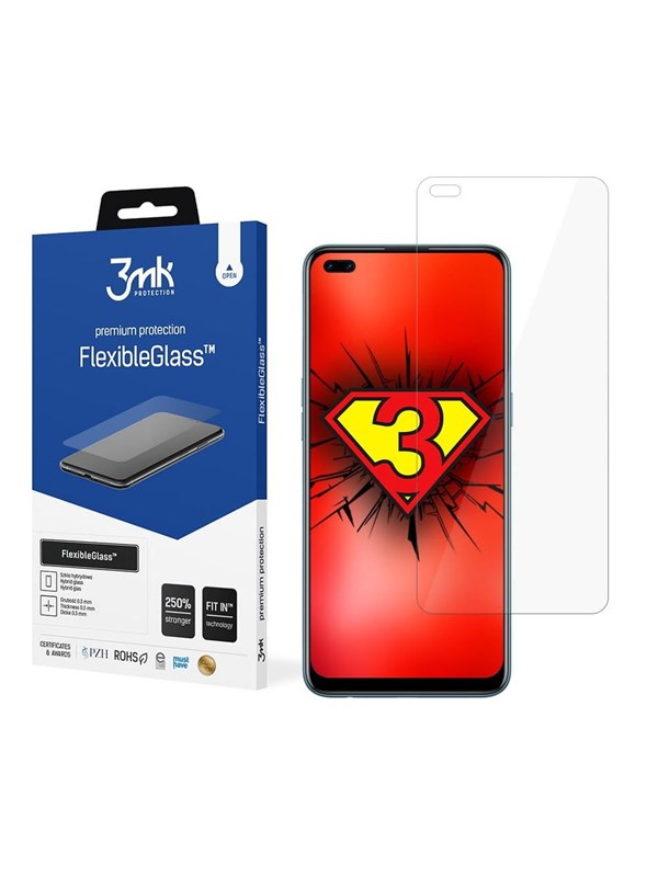 3mk FlexibleGlass™ hybrid glass on Oppo Reno 4 Lite
