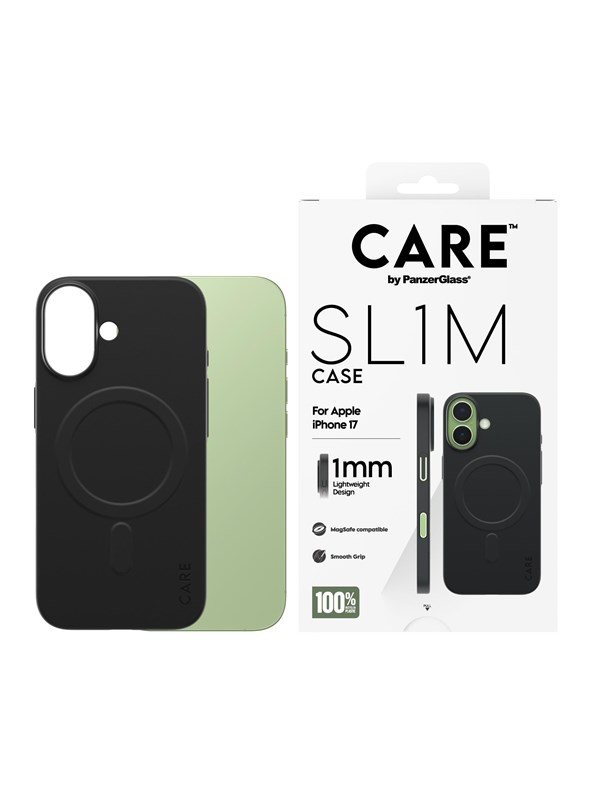 CARE by PanzerGlass SL1M Case Black w. MagSafe iPhone 17
