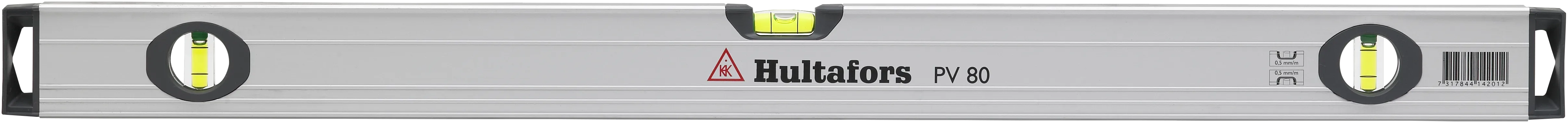 Vaterpass ekstra aluprofil PV 80, 800 mm og 3 libeller