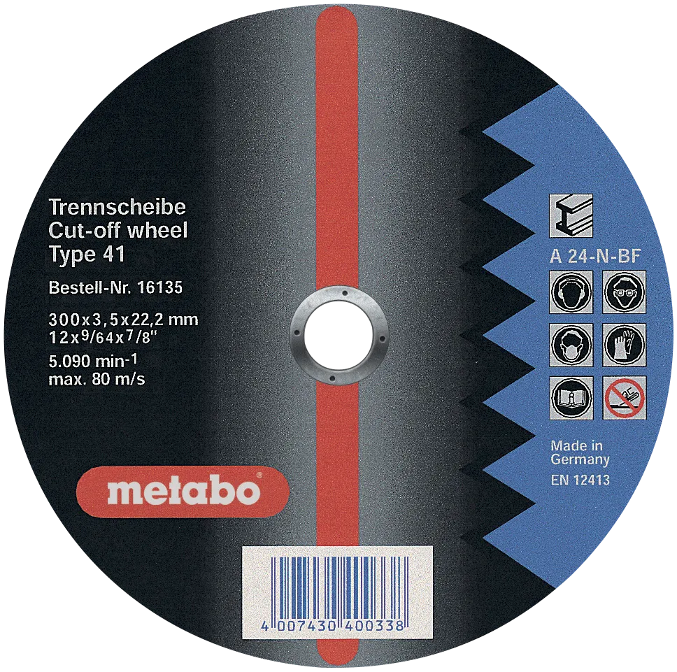 Kutteskive 300×3,5×25,4 mm til metall