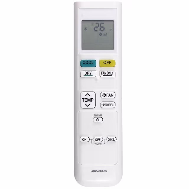 Erstatning fjernkontroll for ARC480A33 for Daikin klimaanlegg
