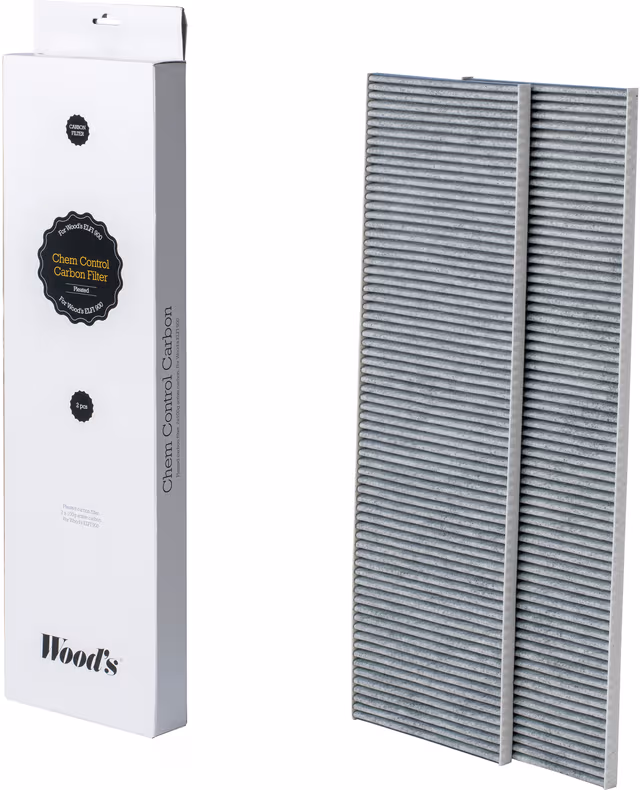 Woods kullfilter til luftrenser WCA901P (2-pk)