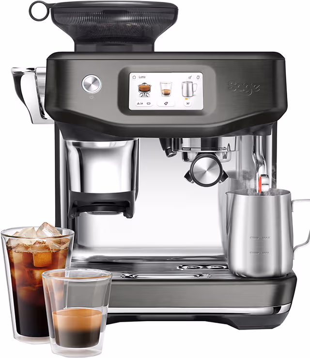 Sage Barista kaffemaskin SES882BST (sort stål)