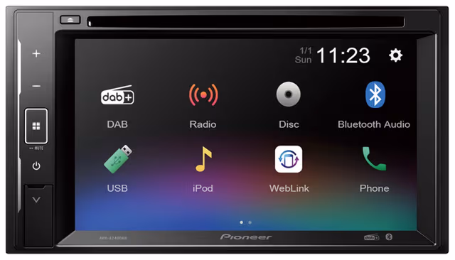Pioneer AVH-A240DAB - CD/DAB+/Bluetooth og touchskjerm