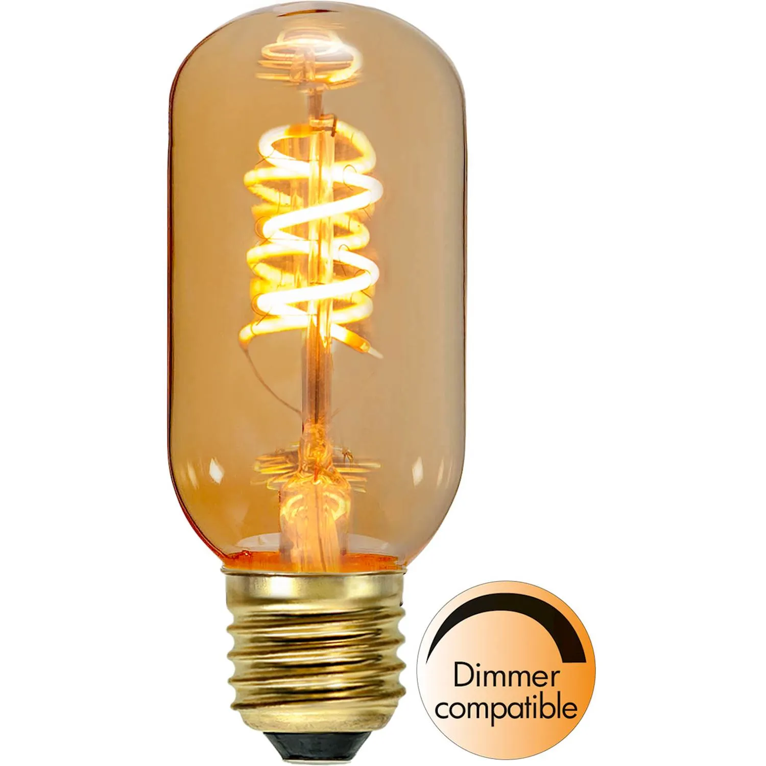 Star Trading 354-45-1 E27 2W Spiral Amber