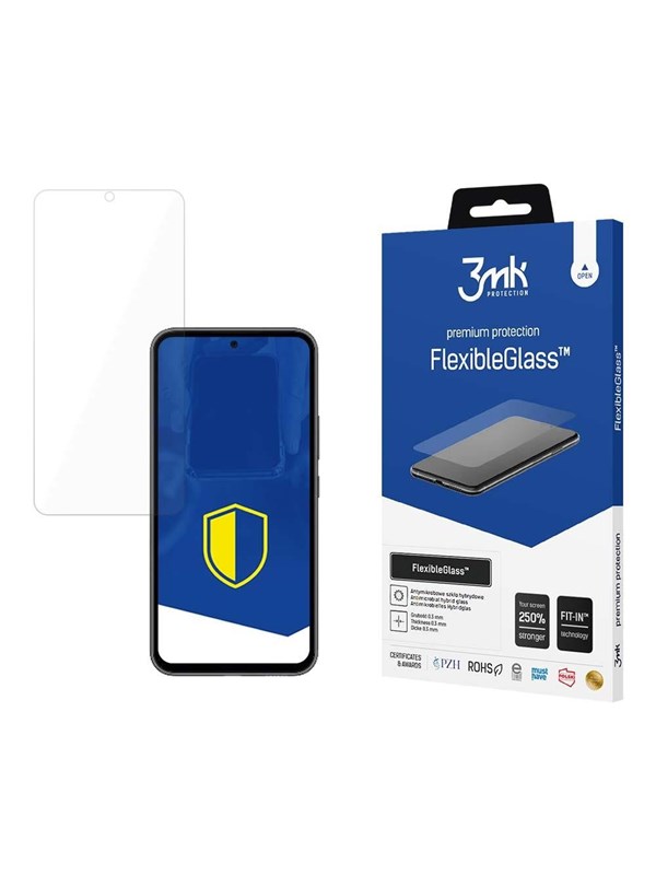 3mk Tempered glass for Samsung Galaxy A54 5G hybrid flexi 7H series  FlexibleGlass