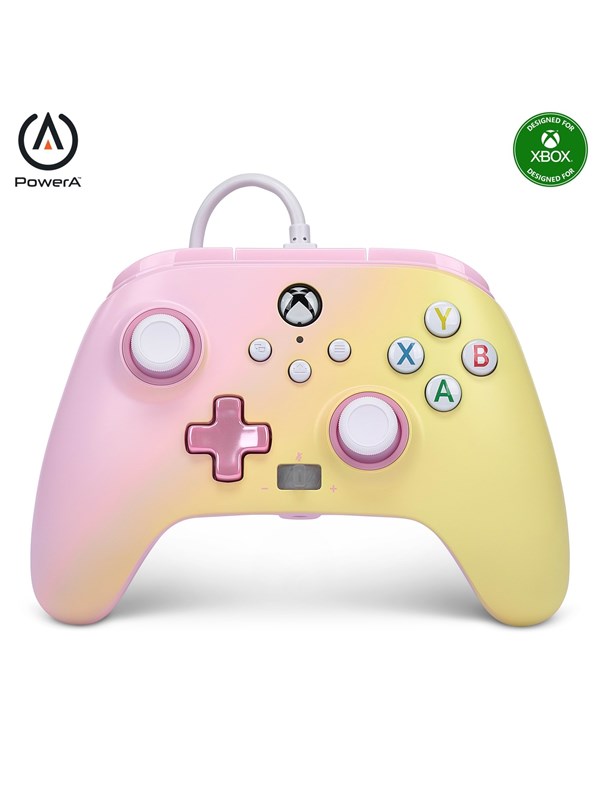 PowerA Enhanced Wired Controller for Xbox Series X|S - Pink Lemonade - Wired Controller - Microsoft Xbox One