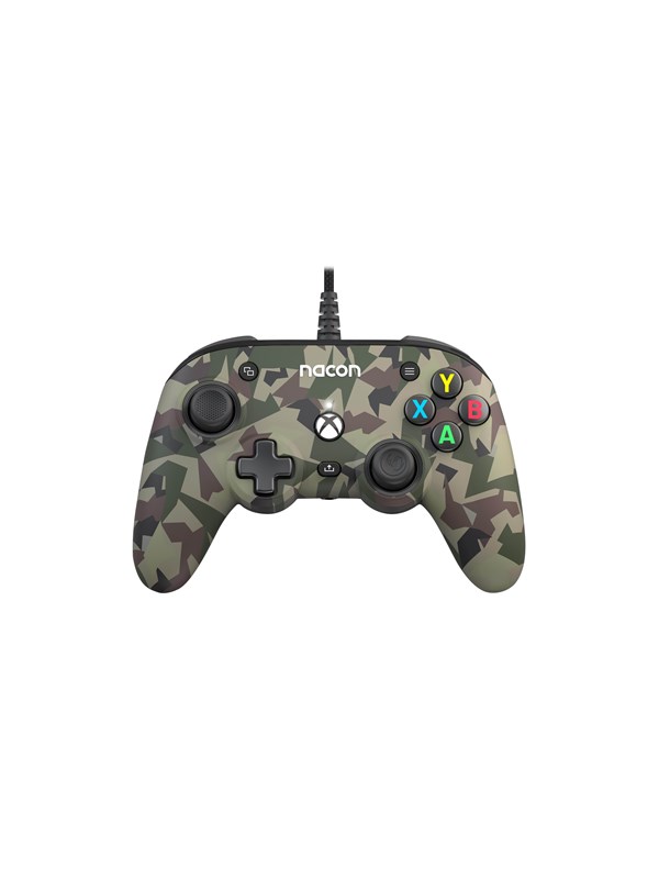 NACON Wired Pro Compact Controller Green Camo - Wired Controller - Microsoft Xbox One