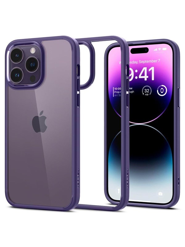 Spigen Ultra Hybrid - deep purple - iPhone 14 Pro