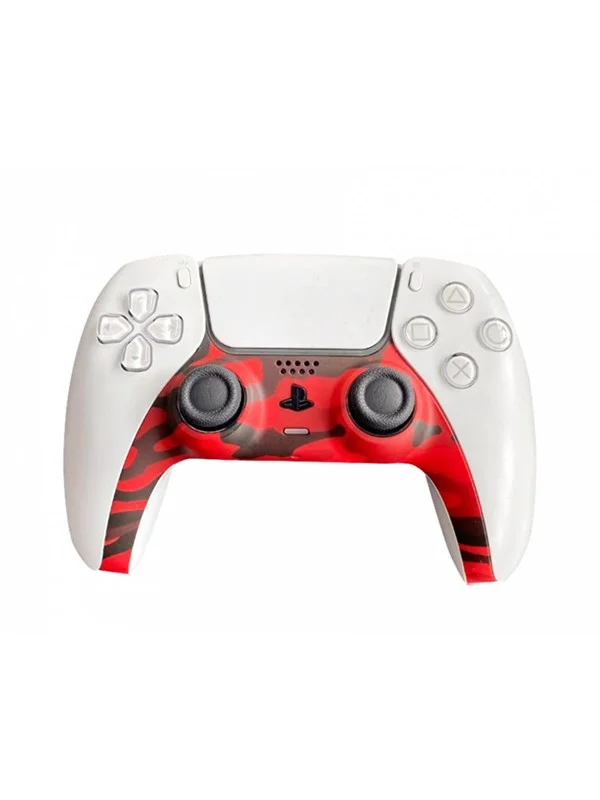 PIRANHA PS5 Controller Skin - Camo Red