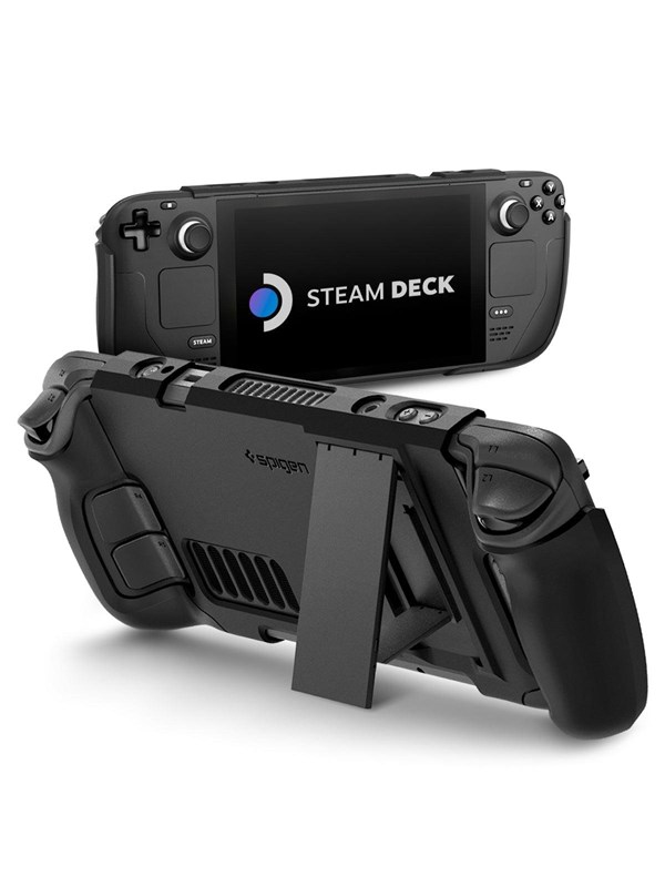 Spigen Thin Fit with Kick Stand - black - Steam Deck - Miscellaneous Tilbehør til spillkonsoll - Steam Deck