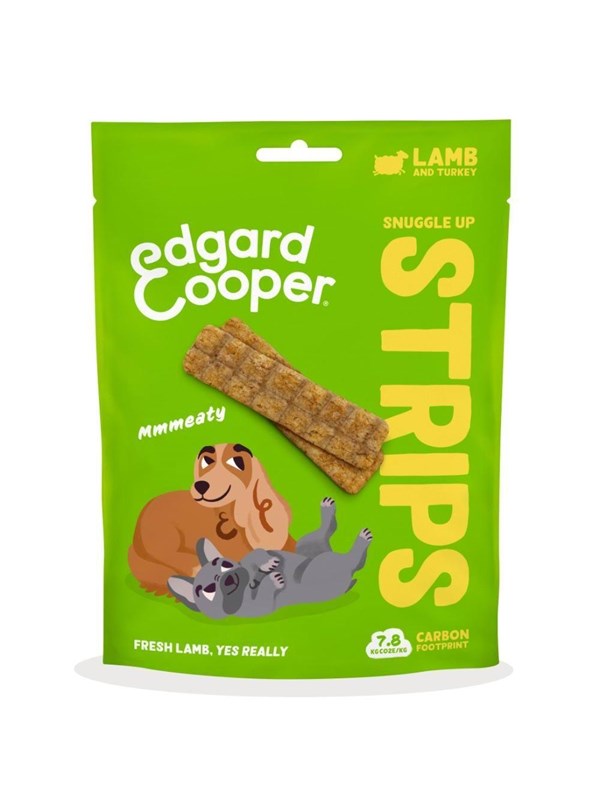 Edgard Cooper - Snuggle Up Dog Strips - Lamb - 75g