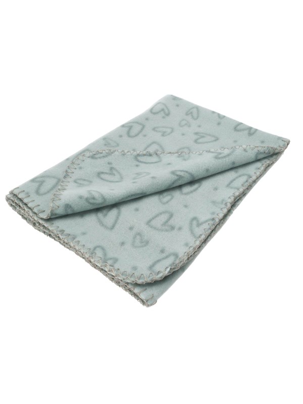 Dogman Fleecefilt Heart Turkos 100x70