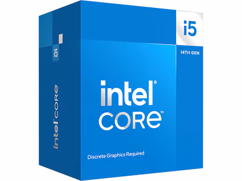 Intel Core i5-14400F Raptor Lake-S Prosessor/CPU - 10 kjerner - 2.5 GHz - Intel LGA1700 - Intel Boks (med kjøler)