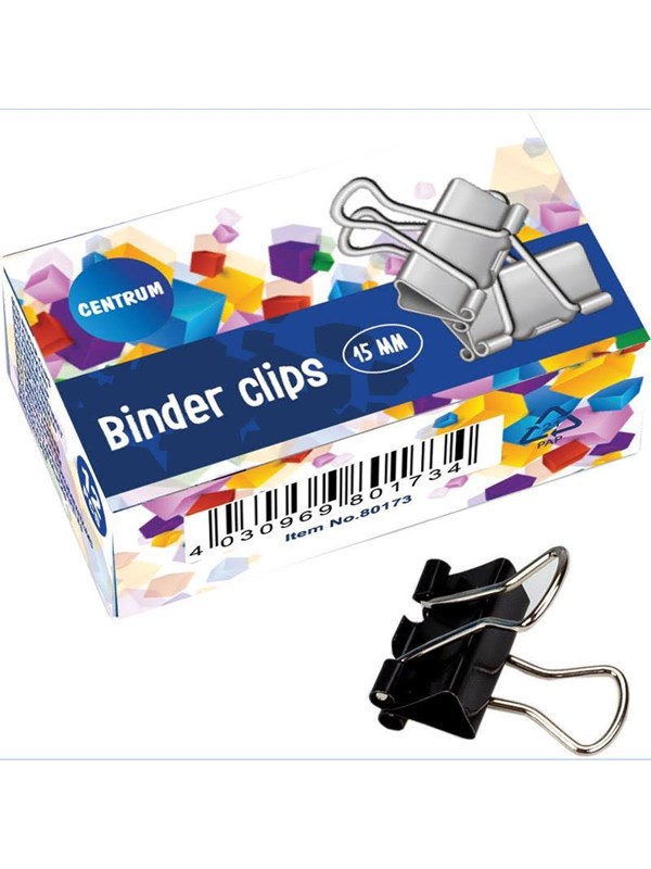 CENTRUM Foldback clamps 12 pcs. 15mm