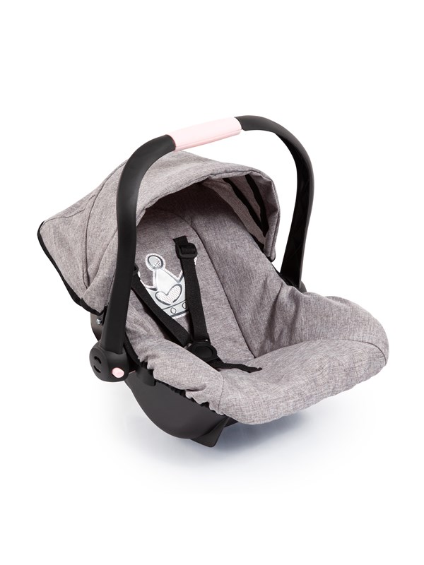 Bayer Design Deluxe Car Seat with Canopy for Dolls - Grey