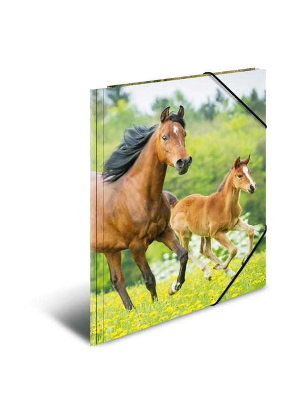 HERMA Elasticated folder A4 PP Horses