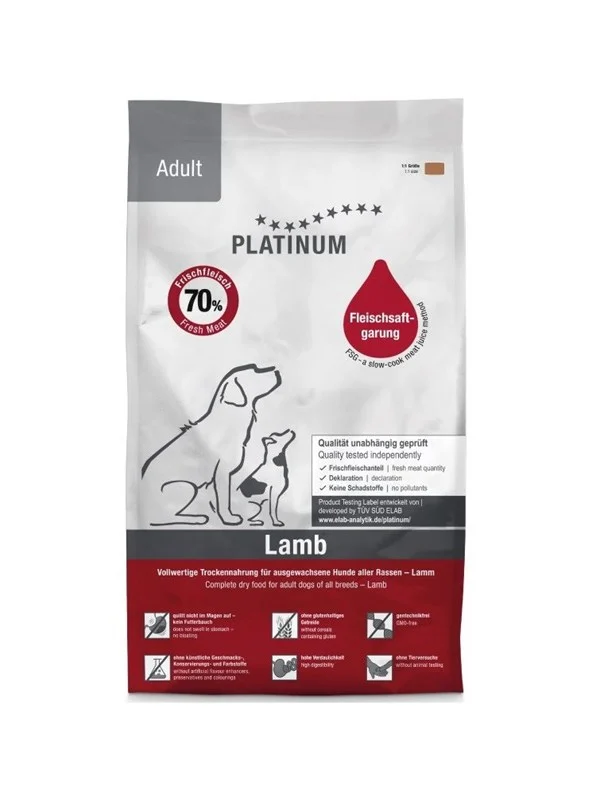 Platinum Adult Lamb - semi-moist dog food - 5kg