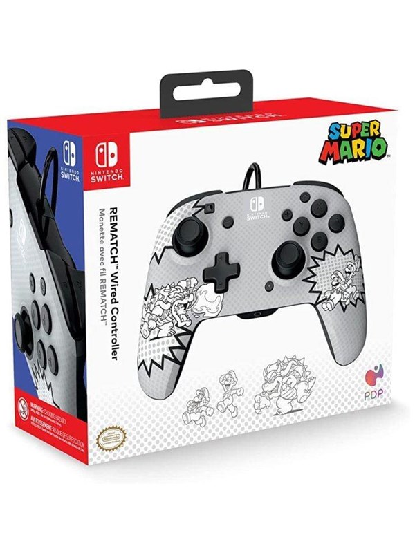 PDP Rematch (Comic Mario) - Wired Controller - Nintendo Switch