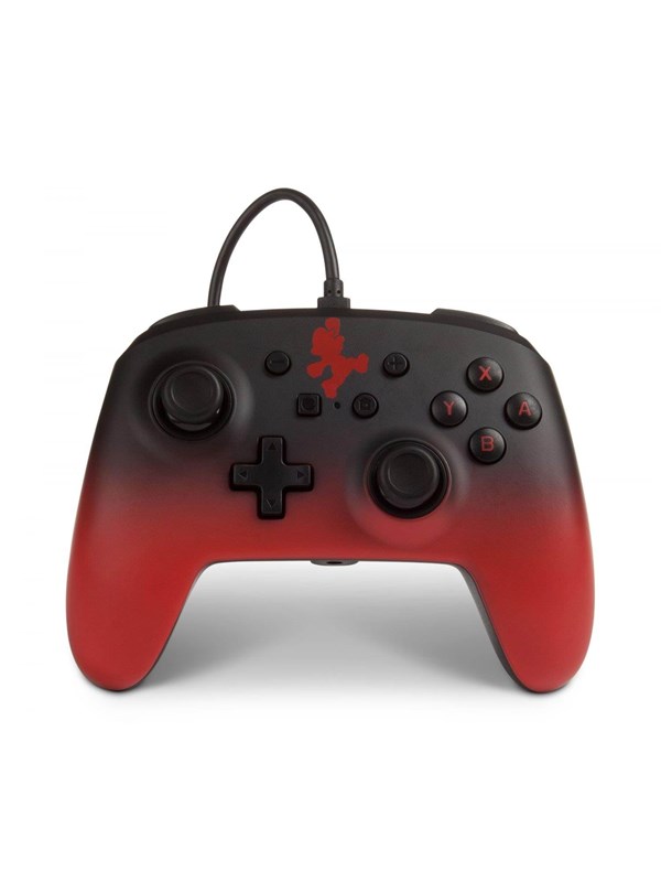 PowerA Enhanced Wired Controller for Nintendo Switch - Mario Silhouette - Wired Controller - Nintendo Switch