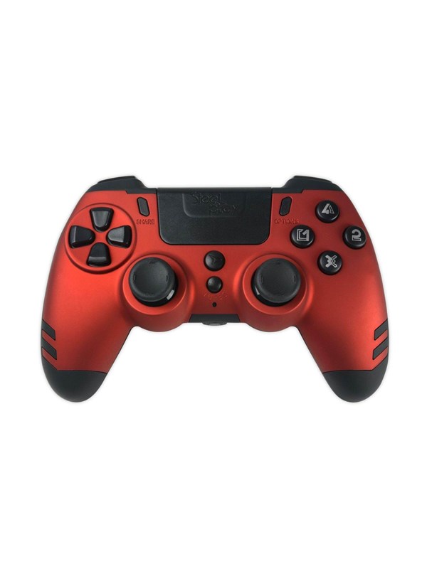 Steelplay Slim Pack Wireless Controller - Red - Wireless Controller - Sony PlayStation 4