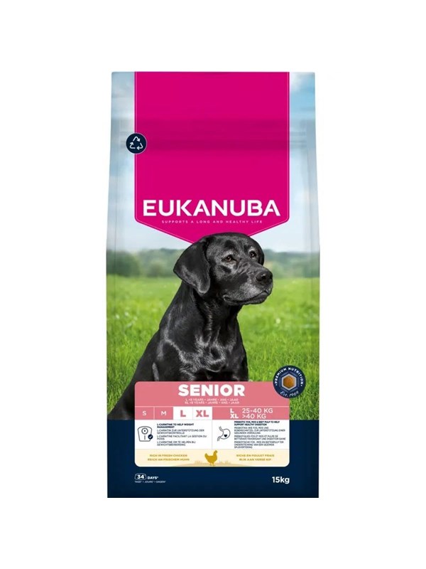 Eukanuba Senior Large and extra large breeds Chicken - dry dog food - 15kg