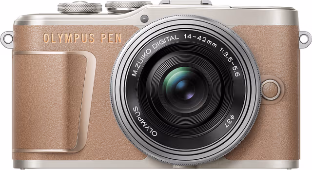 Olympus Pen kompakt systemkamera E-PL10 (brun)