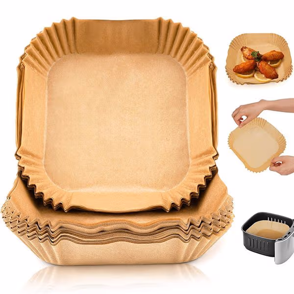 Bakebrettpapir for Airfryer 16x4,5cm - 100-pakning - Liten