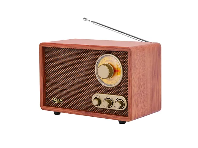 Adler retro Bluetooth-høyttaler med FM/AM-radio