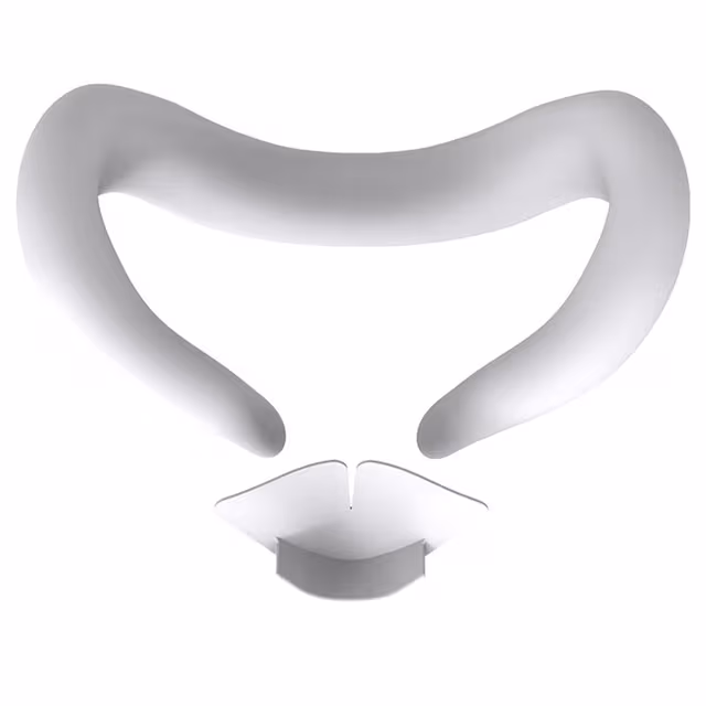 Meta Quest 3 Eye Mask Støvtett Beskyttelsesdeksel med Nesestøtte - Hvit