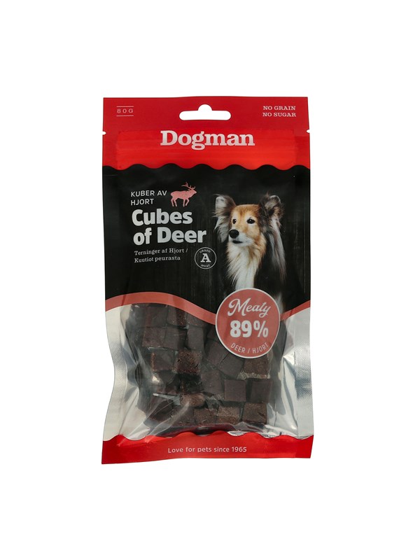 Dogman Meaty Hjorteterninger Hundegodbiter 80g