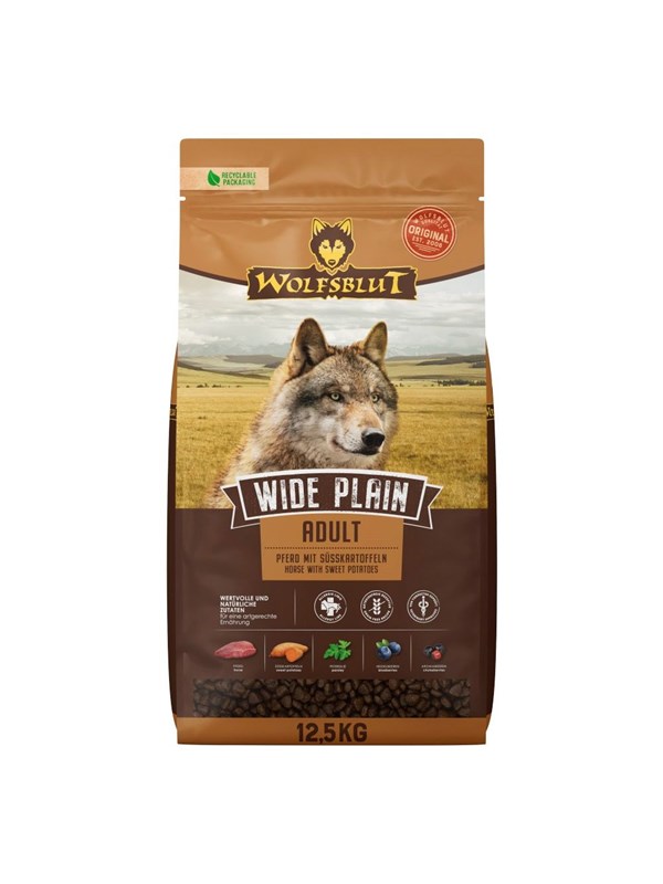 Wolfsblut Wide Plain Horse - dry dog food - 12.5kg