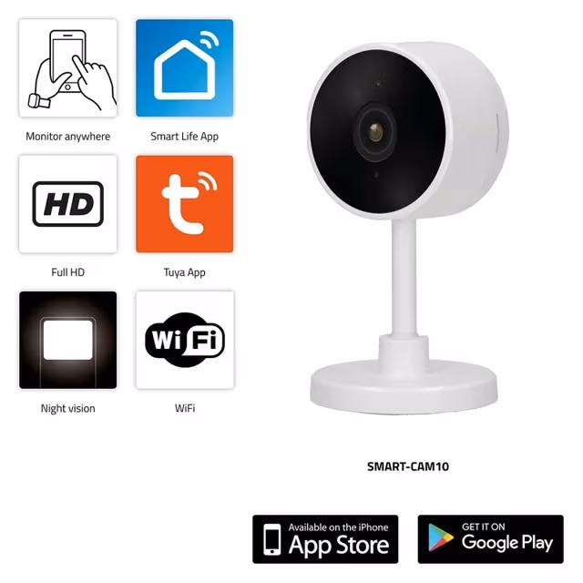 Alecto Smart Wi-Fi-kamera IP-kamera egnet for hjemmeautomatisering