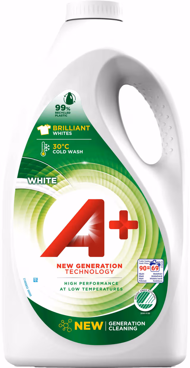 A+ White flytende vaskemiddel 50412 (3.6L)