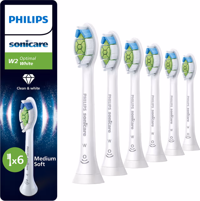 Philips Sonicare W2 Optimal tannbørstehode HX6066/87 (hvit)
