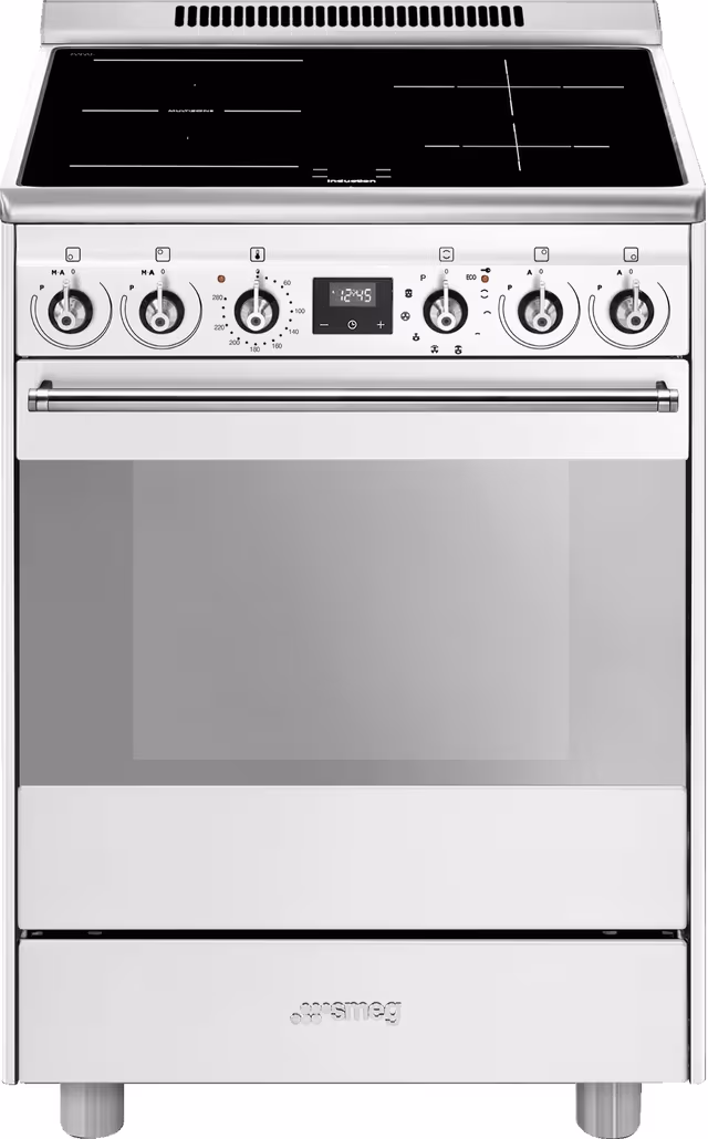 Smeg Classic 60 cm induksjonskomfyr SPSK60IB9 (hvit)