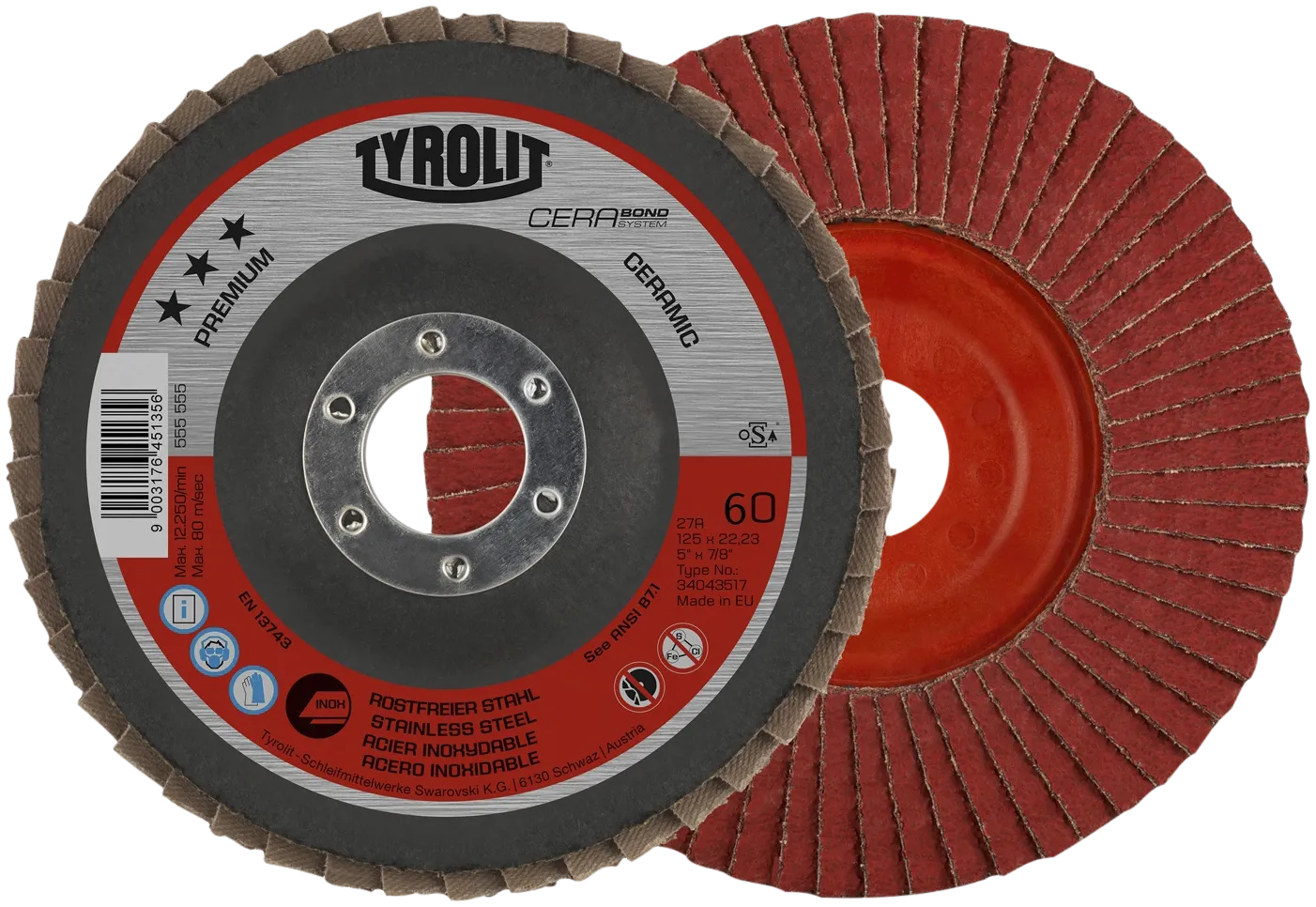 Lamellskive Premium 27ELA ø125 CA60R-B