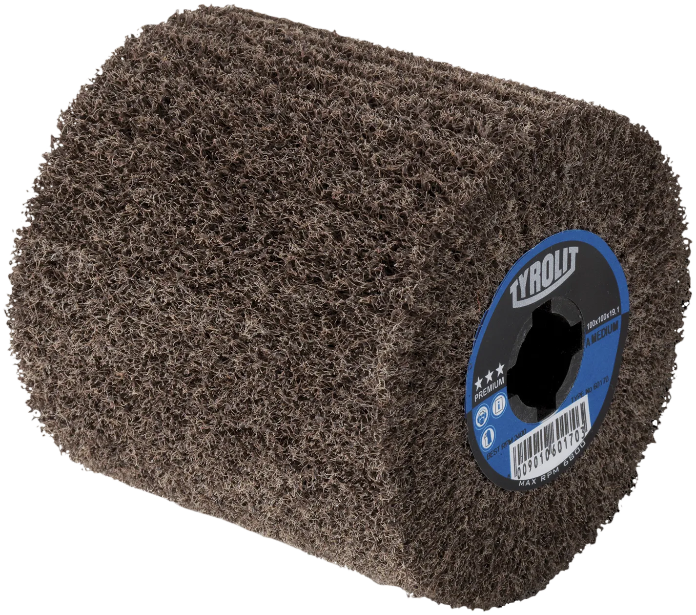 Sliperondell vlies 100×100×19,1 mm fin