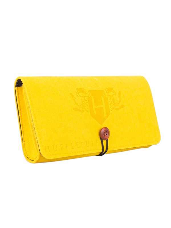 Trade Invaders Harry Potter - Hufflepuff Switch Felt Pouch - Yellow - Miscellaneous Bag - Nintendo Switch