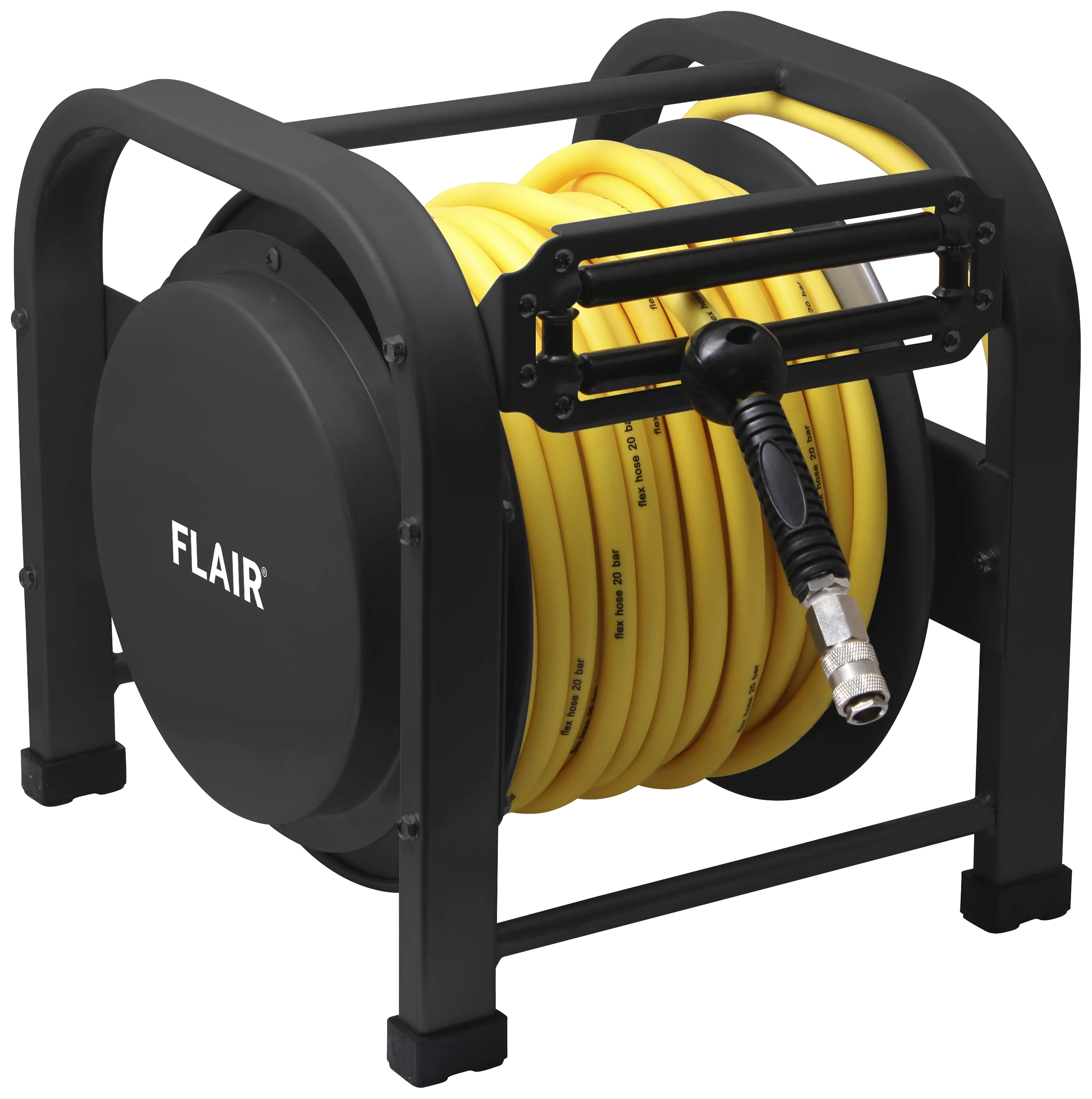 Flair slangeopruller luft åben 30 mtr 3/8" m/nip.