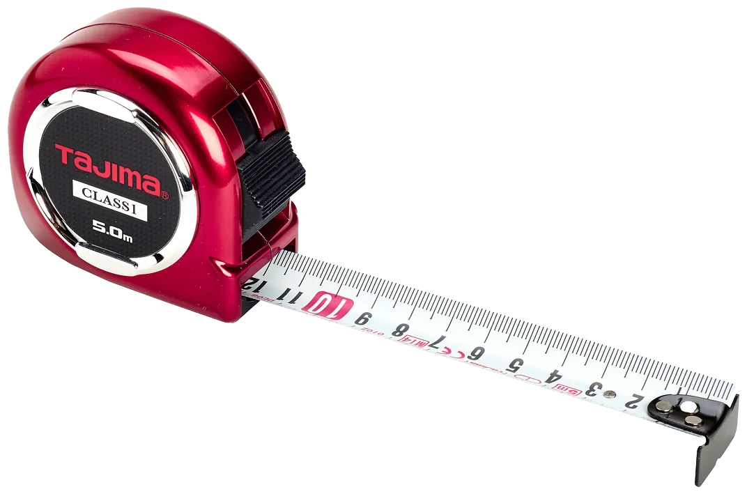 Hi-Lock båndmål rød kl.1 16 mm×3 mtr