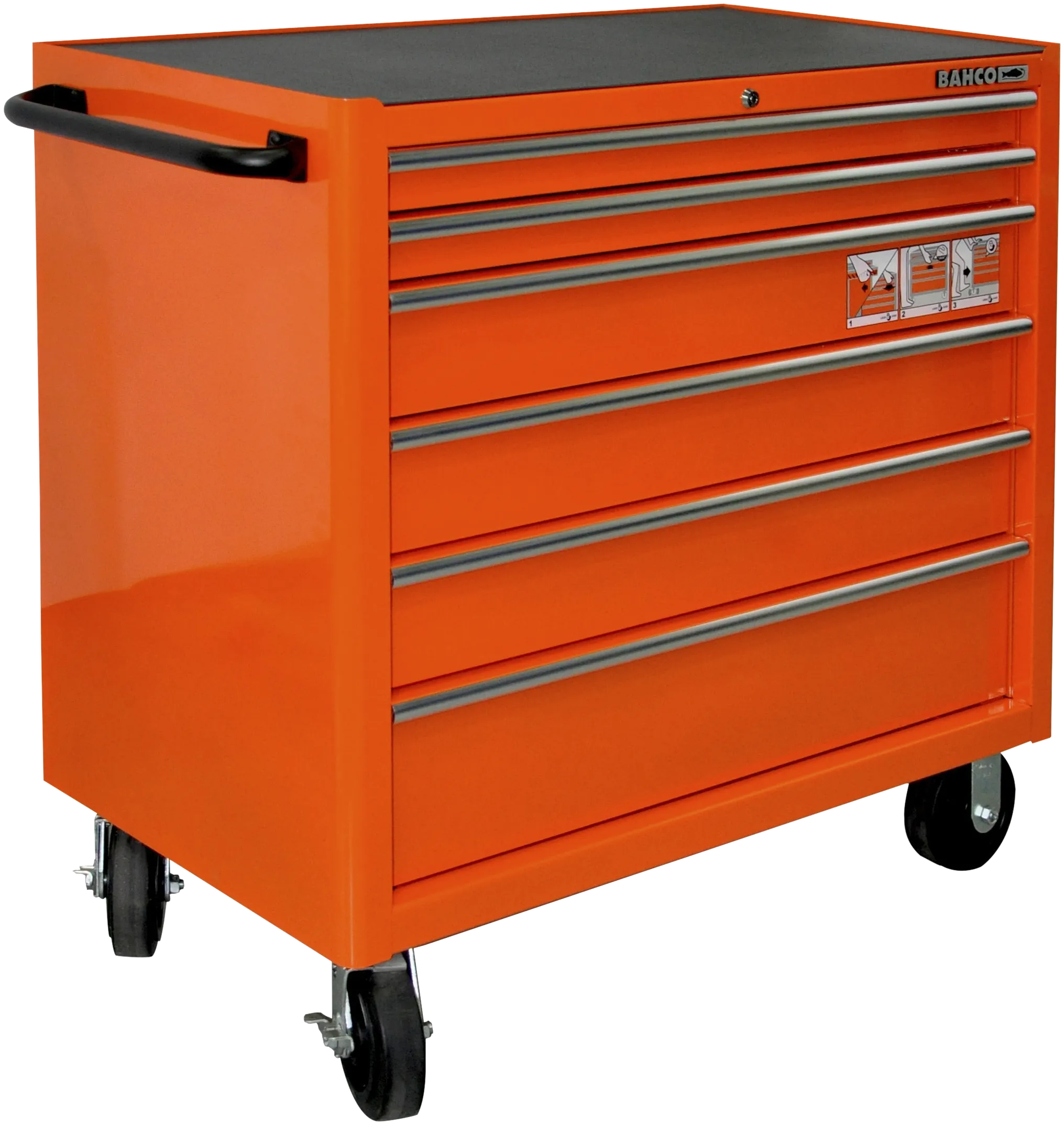 Verkstedsvogn Alpine/7 skuffer/sort