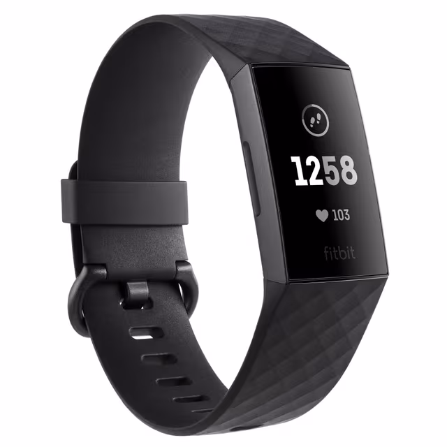 Fitbit Charge 3 aktivitetsarmbånd (sort/grafittaluminium)