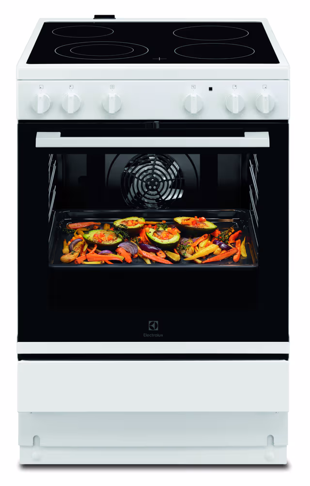 Electrolux komfyr keramisk LKR64004NW (59.6cm)