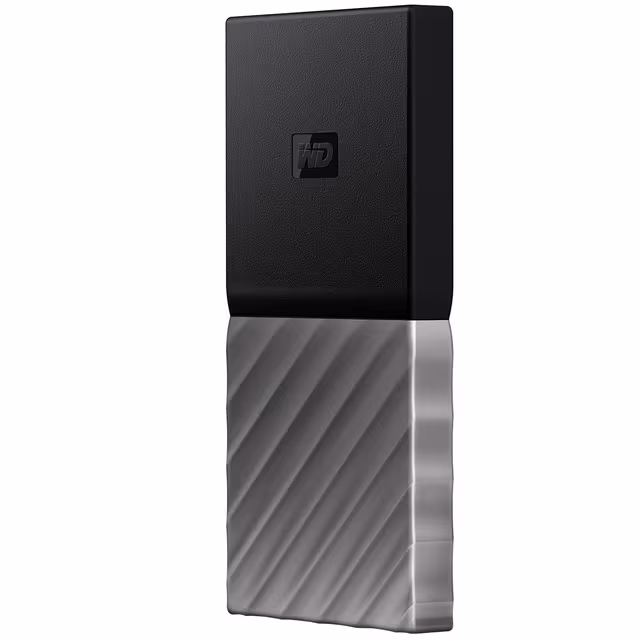WD My Passport bærbar SSD-lagring 256 GB (sort/grå)