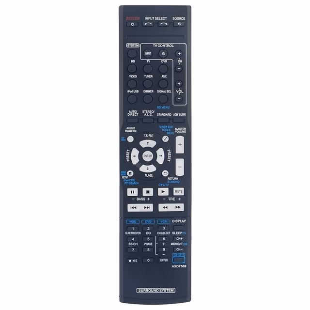 Fjernkontroll Utskiftning for AXD7569 for Pioneer AV-receiver Stereo System