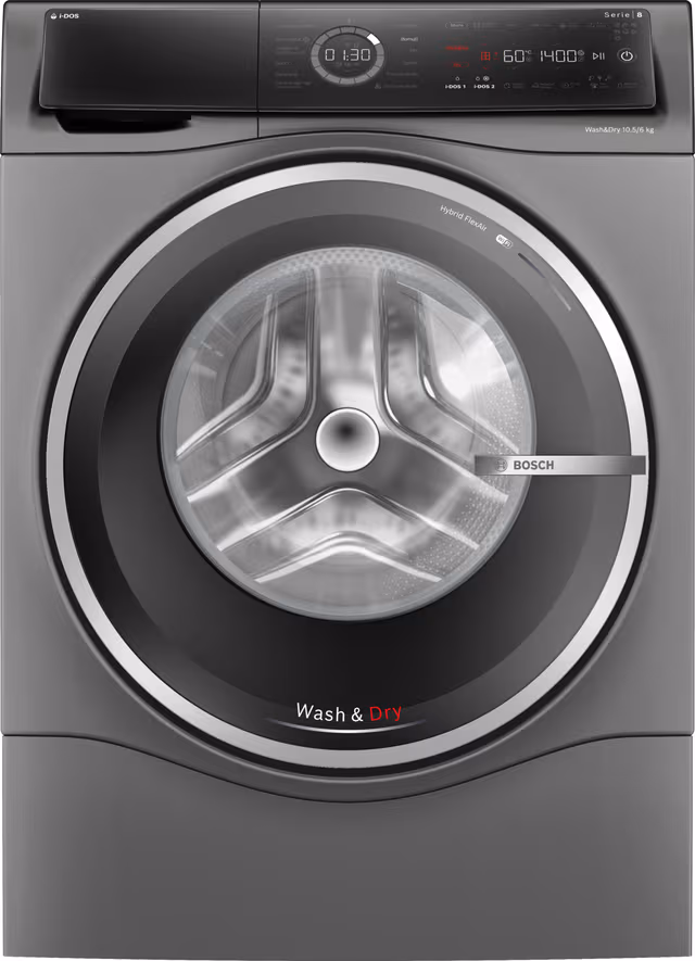 Bosch Serie 8 Kombinert Vaskemaskin/Tørketrommel WNC254ARSN (10,5/6kg)